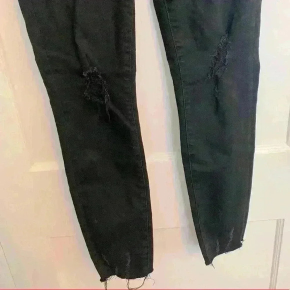 Articles of Society Black jeans Sarah Cut Off Hem Athens Destroyed Skinny sz 30 - Picture 3 of 11